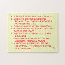 SCORPIO poem puzzle