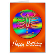Scorpio Rainbow Colour Zodiac Scorpion Birthday