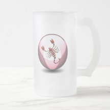Scorpio Scorpion Frosted Beer Mug