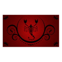 scorpio sophistications business card template