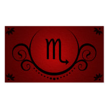scorpio sophistications business card template
