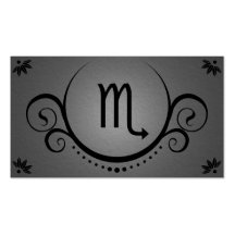 scorpio sophistications business card templates