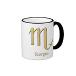 Scorpio symbol mugs
