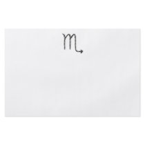 Scorpio. Zodiac Astrology Sign. Black. Full Color Flyer