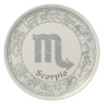 Scorpio Zodiac sign vintage Dinner Plates