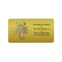 Scorpio Zodiac Star Sign In Light Silver