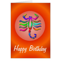 Scorpio Zodiac Star Sign Rainbow Birthday