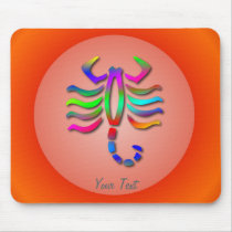 Scorpio Zodiac Star Sign Rainbow Mousemat