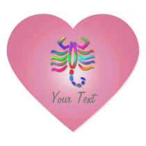 Scorpio Zodiac Star Sign Rainbow On Pink