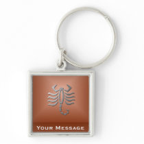 Scorpio Zodiac Star Silver Luggage Tag Baggage Tag Keychains