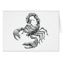 scorpion greeting card