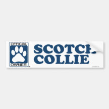 SCOTCH COLLIE_blue Bumper Sticker