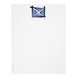 Scotland Brush Flag Personalized Letterhead