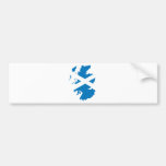 Scotland Flag Map full size Bumper Stickers