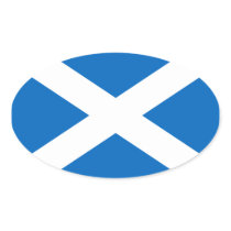 Scotland Flag Oval Sticker