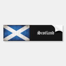 Scotland Grunge Flag Bumper Sticker