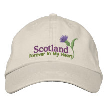 Scotland in my Heart Embroidered Hats