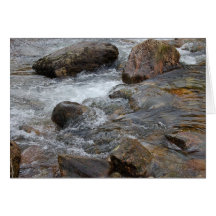 Scotland - River flowing over rocks Greeting Cards