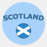Scotland Round Stickers