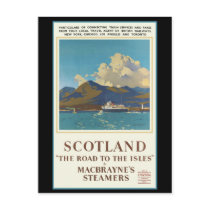 Scotland Travel Poster Post Cards