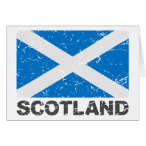 Scotland Vintage Flag Card