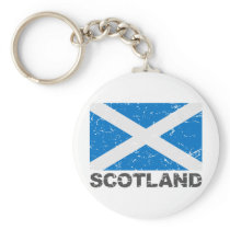 Scotland Vintage Flag Key Chains
