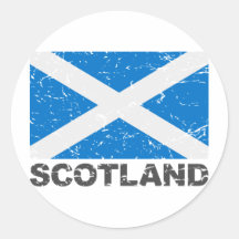Scotland Vintage Flag Sticker