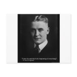 Scott Fitzgerald "Love/Beginning" Quote Gifts Etc Post Cards