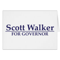 Scott Walker for Governor Card