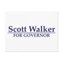 Scott Walker for Governor Postcard