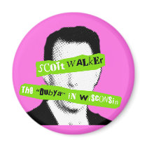 Scott Walker The "Dubya" in Wisconsin Refrigerator Magnet