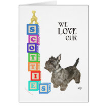 Scottie Alphabet Blocks Cards