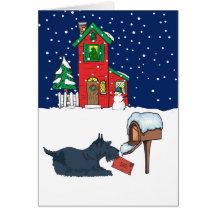 Scottie Christmas Mail Greeting Cards