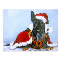 Scottie Claus Postcards