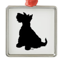 Scottie Dog Silhouette Ornament