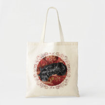 Scottie in a Big Red Chair Canvas Bag