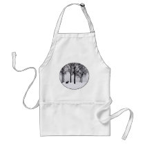 Scottie in Snowy Woods Aprons