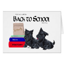 Scottie Puppies Back to School Greeting Cards