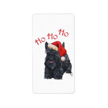 Scottie Santa Stickers! Custom Address Label
