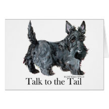 Scottie Talk to the Tail Greeting Card
