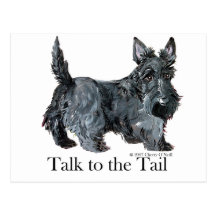 Scottie Talk to the Tail Post Card