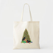 Scotties Sort the Christmas Gifts Canvas Bags