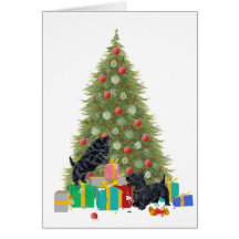 Scotties Sort the Christmas Gifts Card