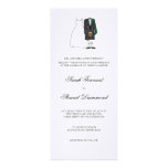 Scottish Bride and Groom Wedding Invitation - slim