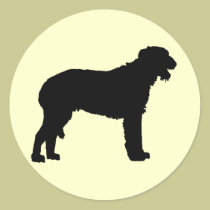 Scottish Deerhound (black) stickers