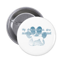 Scottish Deerhound Grandchildren Button