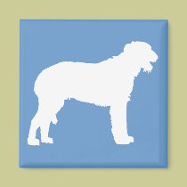 Scottish Deerhound (white) magnets