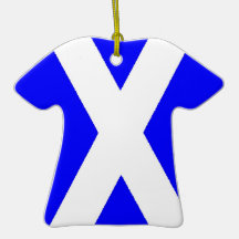 Scottish Flag T-Shirt Ornament