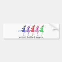 Scottish Highland Dance Line Bumper Sticker