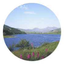 Scottish Loch Round Sticker